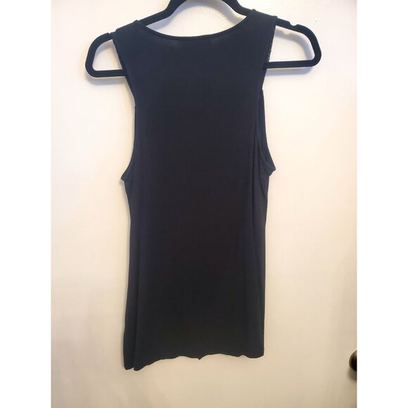 Cynthia Rowley Sleeveless Black Sequin Top Size L - Picture 4 of 4